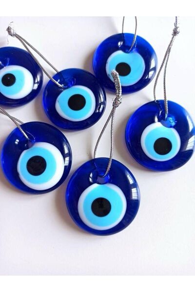 312 KONSEPT 15 bucăți de 3 cm mărgele de sticlă cu găuri și frânghie de răchi...