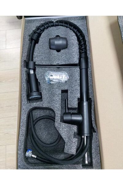 FLEKO Siyah Endüstriyel Evye Batarya