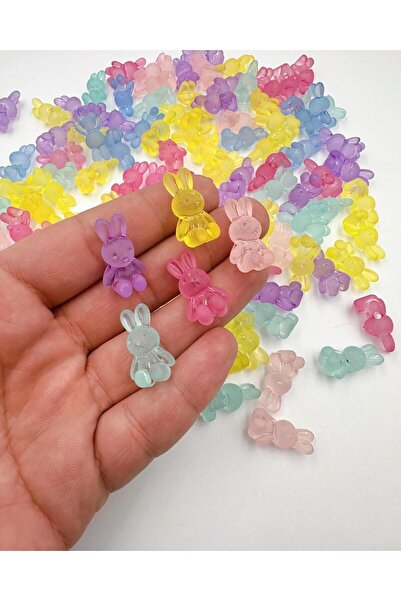 312 KONSEPT Mărgele acrilice de iepure. Colier, brățară și materiale pentru h...