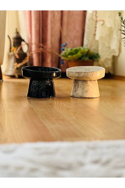ALFO High Ceramic Inclined Food Bowl