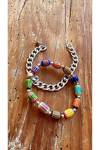 by özllem Custom Made Glass Beads Bracelet Set