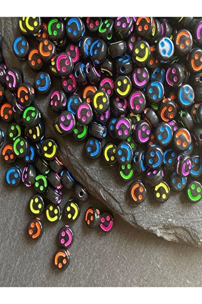 312 KONSEPT 50 τεμάχια ακρυλικές χάντρες με χαμόγελο και αξεσουάρ βραχιόλι 10...