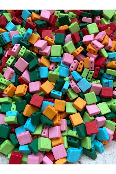 312 KONSEPT 100 bucăți brățări cu mărgele GraM Tillia cu două găuri - 9x9 mm