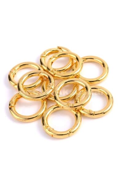 312 KONSEPT 4 bucăți de genți de dimensiuni mici de culoare aurie - dispozitiv de fixare a inelului și a mânerului