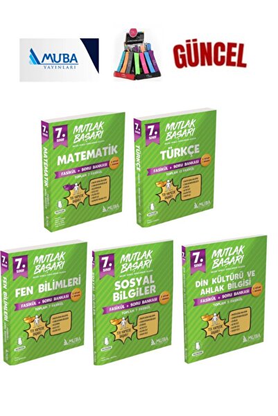 Muba Yayınları Güncel 7.sınıf Matematik-fen-türkçe-sosyal-din Fasikül Soru Ba...