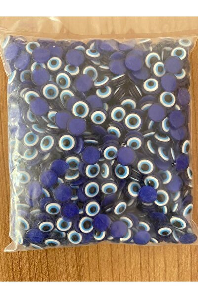 312 KONSEPT 10 мм плоска пластмасова лепилна мънисто „Зло око“ – 1000 броя в ...