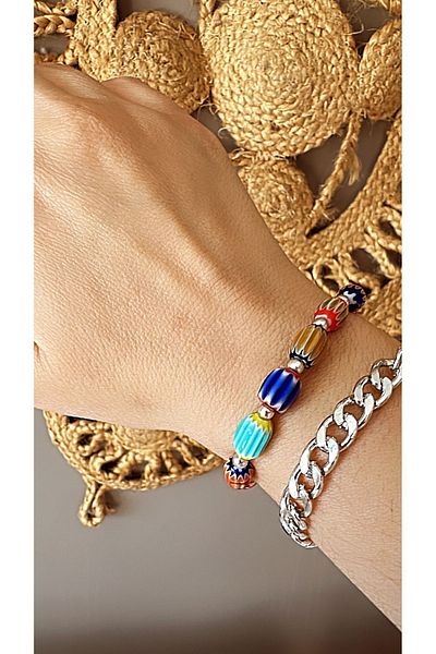 by özllem Custom Made Glass Beads Bracelet Set