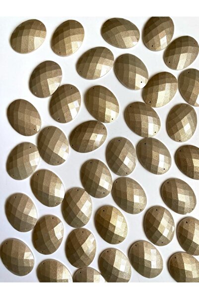 312 KONSEPT 24 قطعة 124 جرام 4X3 سم باجيت فضي ديكور هواية حجري