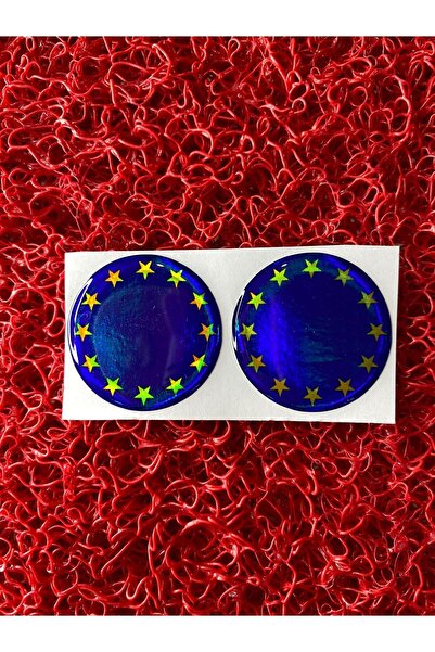 CEBECİOTO HOLOGRAM AB PLAKA PULU 2 ADET STİCKER OTO-MOTO AKSESUAR