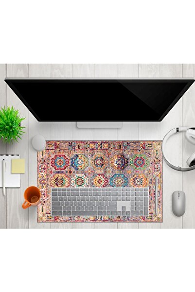 KONUKHOUSE Halı Desenli, Mause Pad 80x40, Ofis Hediyesi, Hediyelik Ürün, Mous...