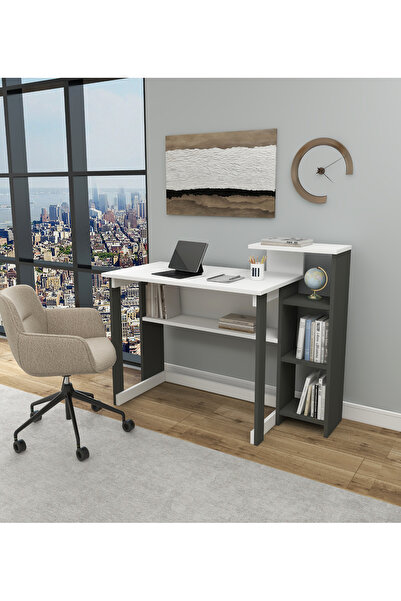 İboda Home Collection EcoWork Pro 5 Raflı Çalışma Masası