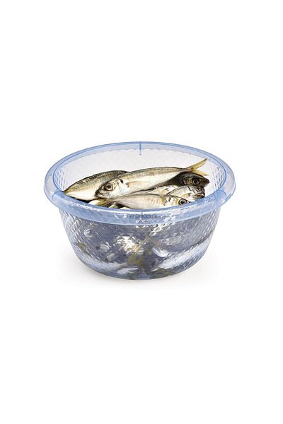 Melkan Home 3 Liter Blue Basin - Dough Proofing, Dish Basin and Mixing Bowl