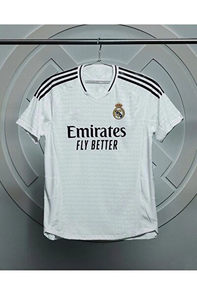 yenteks Mbappe رقم 9 - الموسم الجديد قميص أبيض للكبار Reeal Madriid