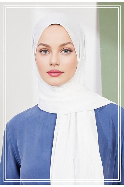 Lerra Bamboo Kraş Shawl White