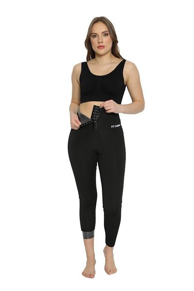 FİT1BEDEN Agraflı Leggings Slimming Tightening Thermal Sauna Agraflı Leggings Corsetli Agraflıtayt