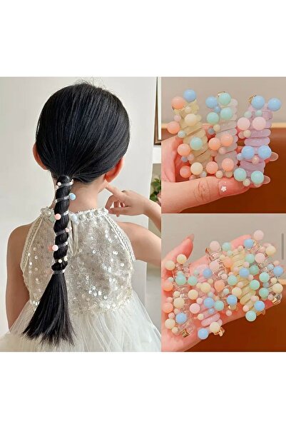 bisiylerbisiyler Soft Renkli Boncuklu Yaylı Toka 1 Adet