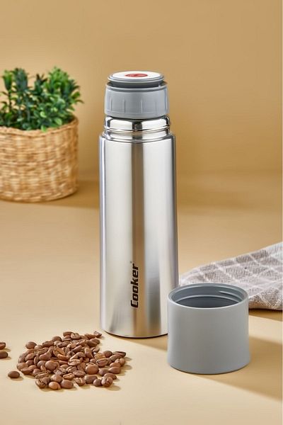 Cooker -CKR-2056-0.40 LT STAINLESS STEEL THERMOS-GRAY