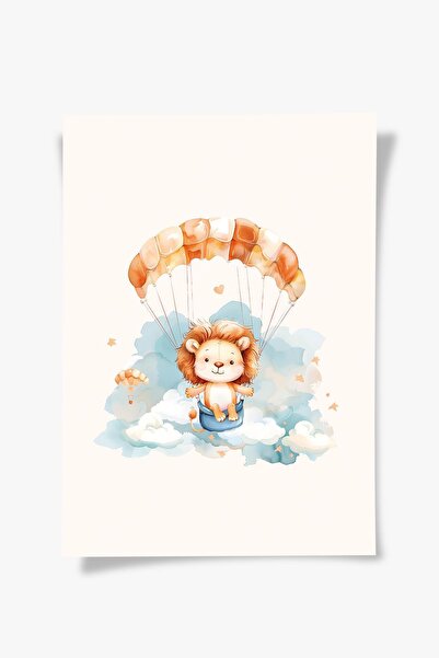 Flying Lion | Çocuk Odası Tablo