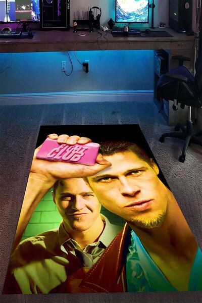 Alpacarpet Kaymaz Taban Makinede Yıkanabilir Dizi Film Poster Desenli Oyuncu ...