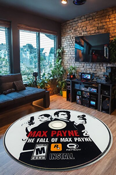 Alpacarpet Kaymaz Taban Makinede Yıkanabilir CD Desenli Oyuncu Playstation Xb...