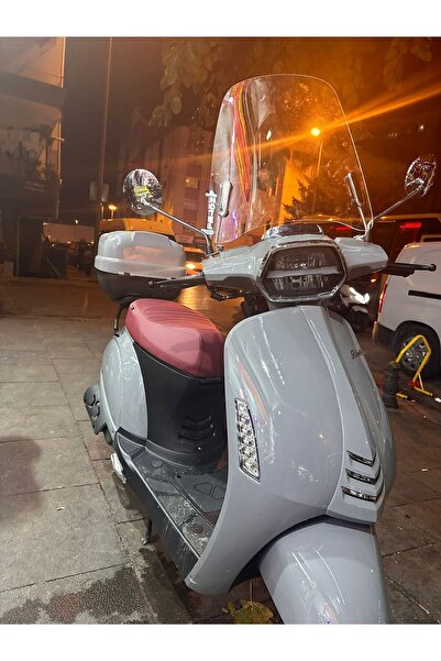 JİEKAİ RKS Kuba Uyumlu Bluebird Scooter ÖN CAM ön siperlik aparatlı şeffaf 35...