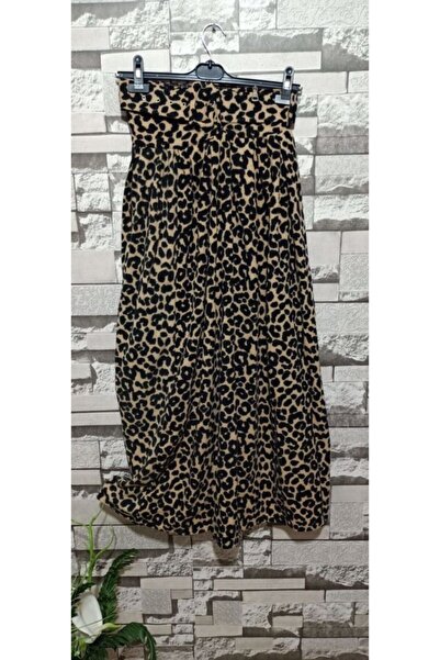 BAV Butik Ayvitrin Γυναικεία Leopard Velvet Φούστα