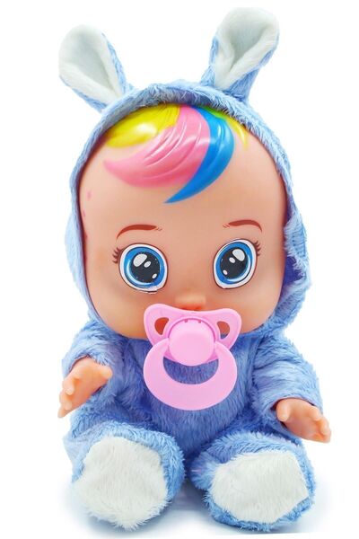 Global Toys Toys Mavi Beyaz Ve Pembe Renk Ağlayan Ve Konuşan Et Bebek