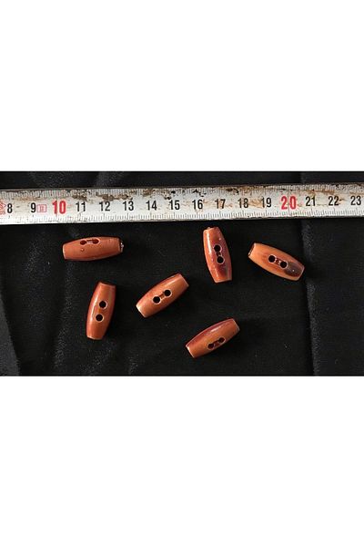 Ozpas 2.5 Cm Plastic Button - Board Look, 10 Pieces