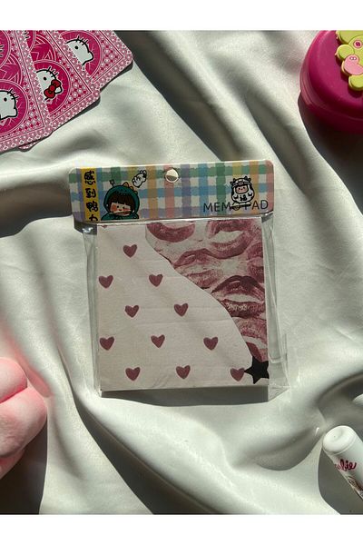 Wisevelya Coquette Heart Square Notebook - Note Book