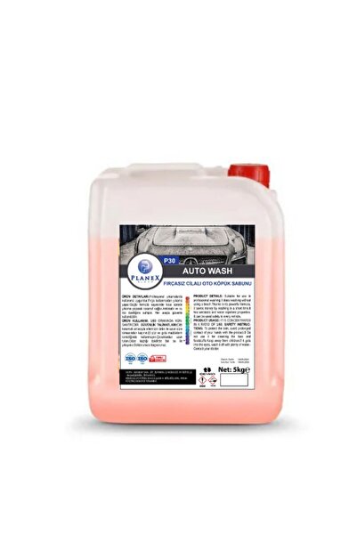 PLANEX CLEAN Profesyonel Oto Köpük Cilalı Fırçasız Şampuan 5 Kg Gold Serisi