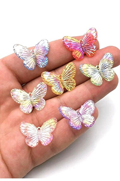 312 KONSEPT 15 قطعة صغيرة من خرز الفراشة المجسم جانجان