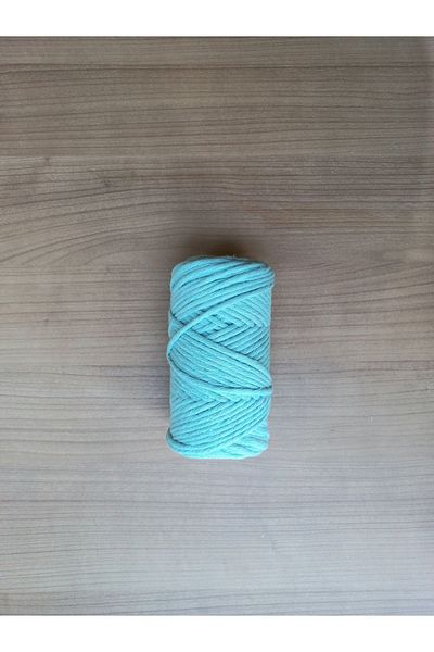 C&A&B KUZEY AVİZE 3 mm Vibrant MINT COLOR SCARANABLE 250 GR MACRAME ROPE HOBBY MATERIAL