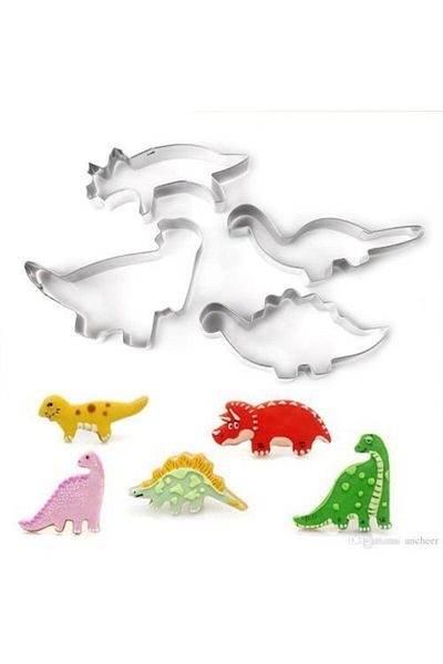 Nar kalıp Narkalıp Dinosaur Cookie Mold 4 Pieces