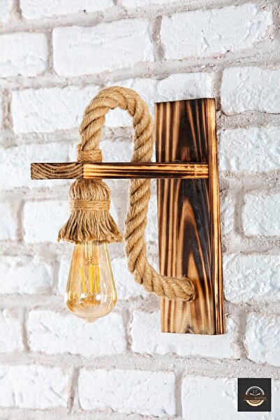 AHŞAPMASTER Natural Wood Sconce Stylish Design Cafe Restaurant