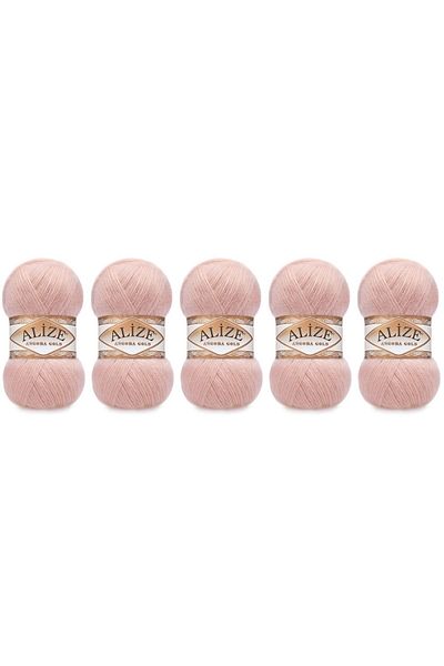 Alize Νήματα πλεξίματος χεριών Angora Gold 100 gr 5 Τεμάχια Χρώματα 161 Πούδρα