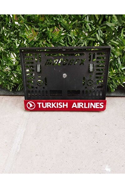 3ALAZERPLEKSİ KOPYA - Motor Plakalık Turkısh Aırlınes Kırmızı Takmatik Lazer Kesim Pleksi ( 1 Adet )