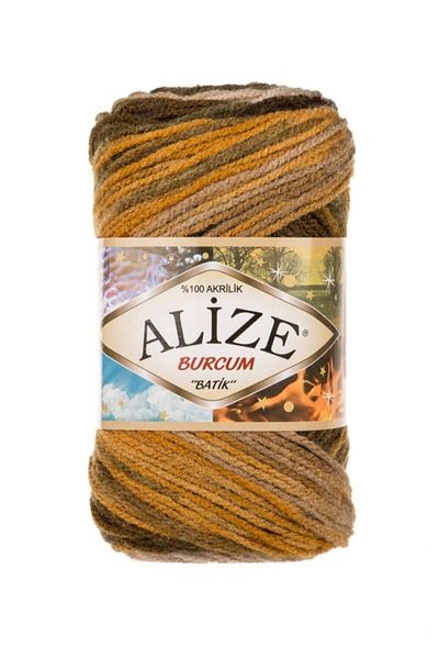 Alize (5 Τεμάχια) Burcum Batik 5850 Κλωστές πλεξίματος στο χέρι Γιλέκο ζακέτα νήμα κασκόλ Νήμα πουλόβερ