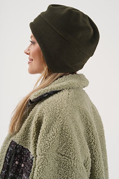 Cosy Club Shop Khaki Green Women's Fleece - Winter Cold-Proof Outdoor Beanie ...
