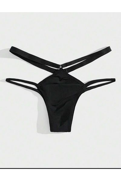 ÇAĞLAR BUTİK Μαύρα ανδρικά εσώρουχα Brazillian Slip - Ελαστικά