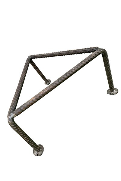 TOPSÖKEN Sac Ayağı Ocak 30 x 30 Cm Kalın Demir Dayanıklı