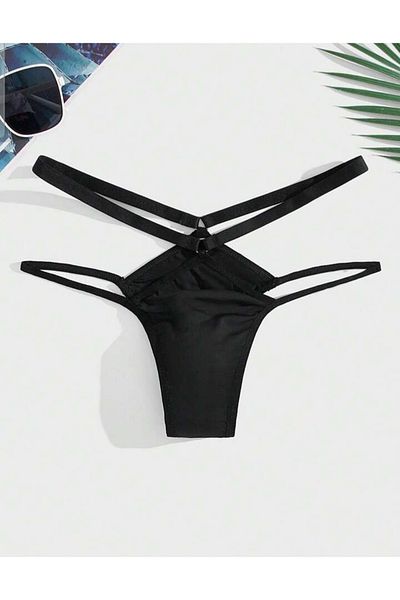 ÇAĞLAR BUTİK Μαύρα ανδρικά εσώρουχα Brazillian Slip - Ελαστικά