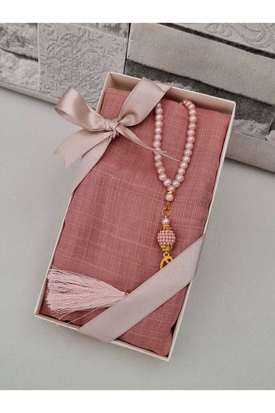 hira tasarım 1 Gift, Dowry and Bundle Flame Head Cover Set - Pearl Prayer Beads Mevlid