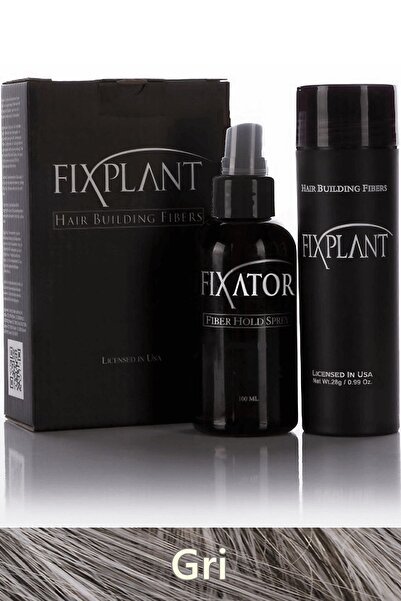 FIXPLANT Saç Dolgunlaştırıcı Set Topik 28 Gr. + Sprey | Seyrek Saçlar için Sa...