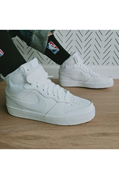 Nike Court Borough Mid 2 Adidași albi unisex - CD7782-100
