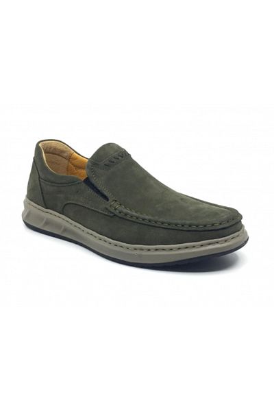 Luis Figo Ανδρικό Ορθοπεδικό Loafer - 100% γνήσιο δέρμα Nubuck, άνετα παπούτσια, 40-48