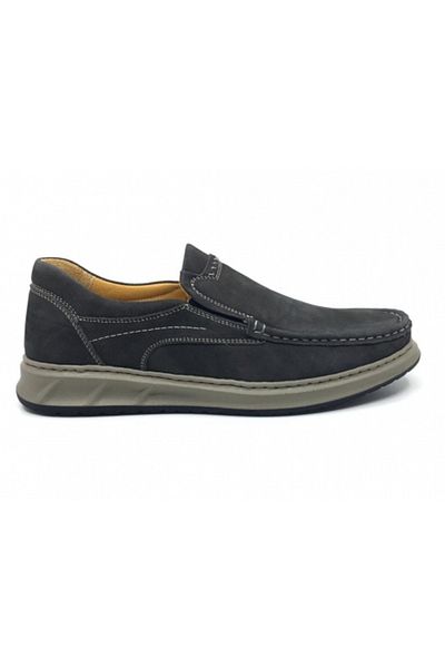 Luis Figo Ανδρικό Ορθοπεδικό Loafer - 100% γνήσιο δέρμα Nubuck, άνετα παπούτσια, 40-48
