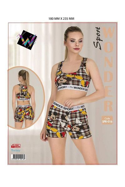 Emir Store Thick Strap Suit Set with Short Shorts