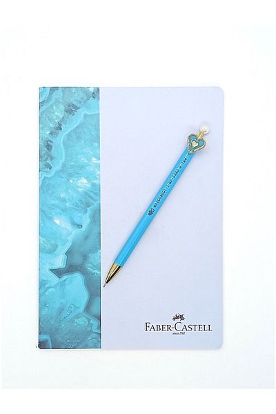Faber Castell A5 Concept Notebook Cardboard Cover Unlined 40yp And Versatile Pencil 0.7