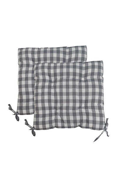 GÜLLÜCE HOME 2'li Pötikare-slikon Elyaf Dolgulu-yıkanabilir-sandalye Minderi-...