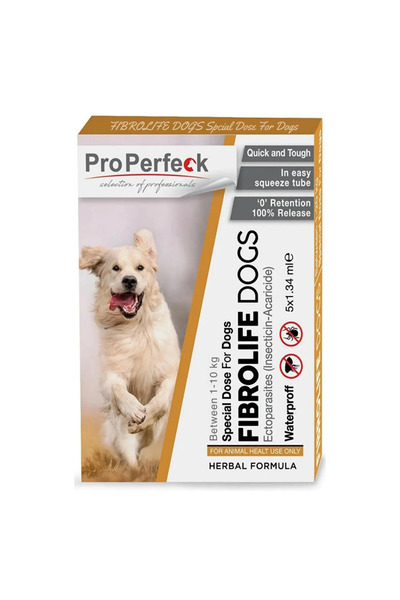 pro perfeck Köpek Ense Bit Pire Deri Bakımı Bitkisel Damla Dış Parazit ( 1-10 Kg ) 5 Adet Tüp